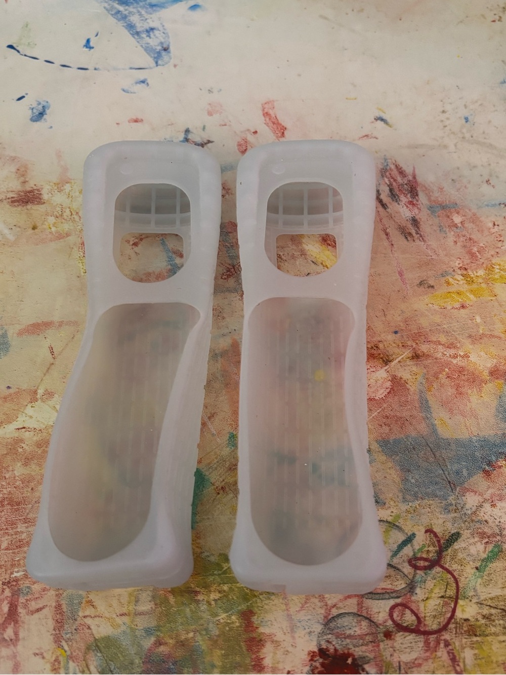 Nintendo White Translucent Silicone Wii Remote Jacket Covers (Pair)